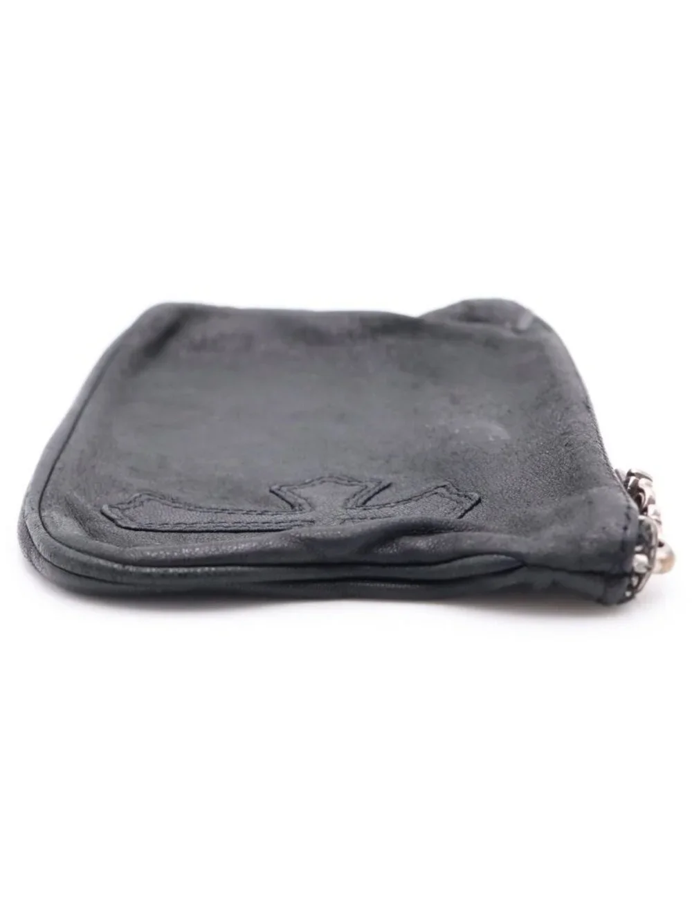 Chrome Hearts Zpr Chng Purse Change Cross Patch Daga Zip Coin Case